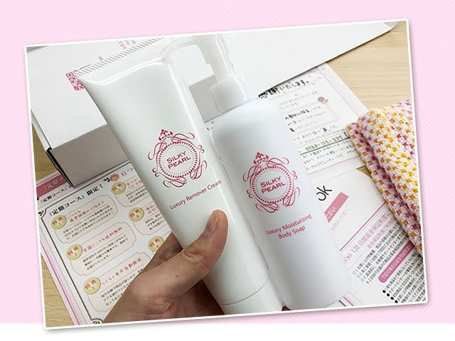 シルキーパールを使用したみのりの足