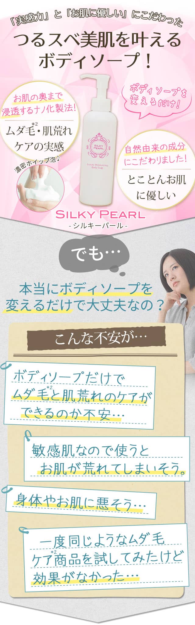 つるスベ美肌を叶えるボディソープ!