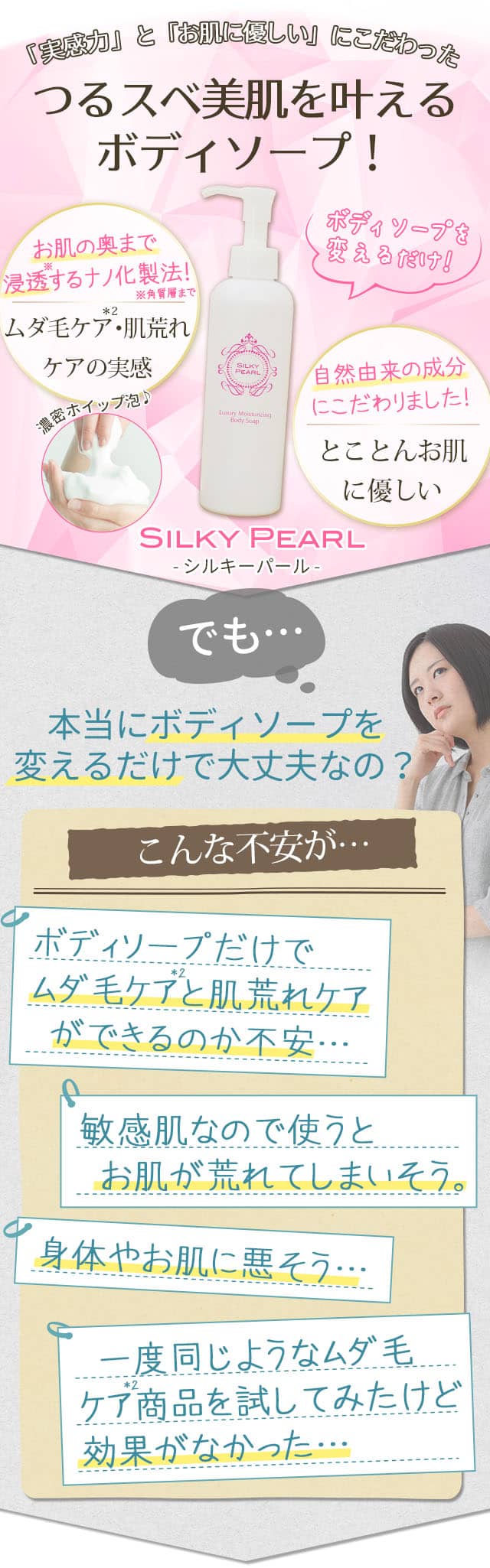 つるスベ美肌を叶えるボディソープ!