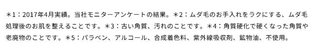 *の1~5についての説明
