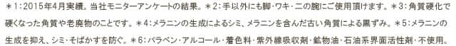 *の1~6についての説明